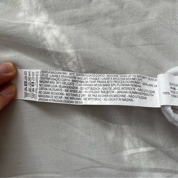 Stradivarius | extra long high-low white tank top, S - Picture 11 of 12